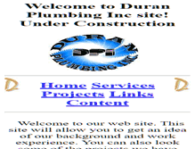 Tablet Screenshot of duranplumbing.com